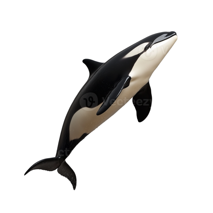 an orca jumping in the air