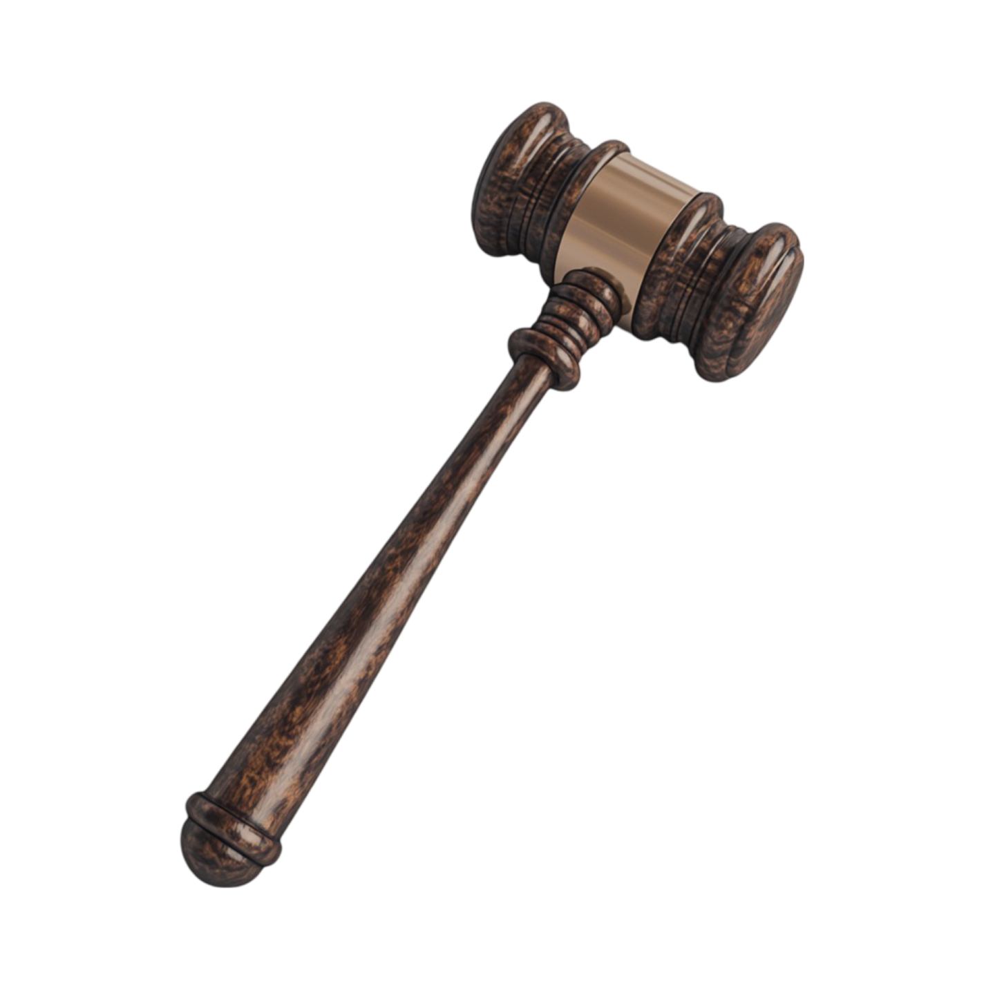 a judge's gave with a wooden handle