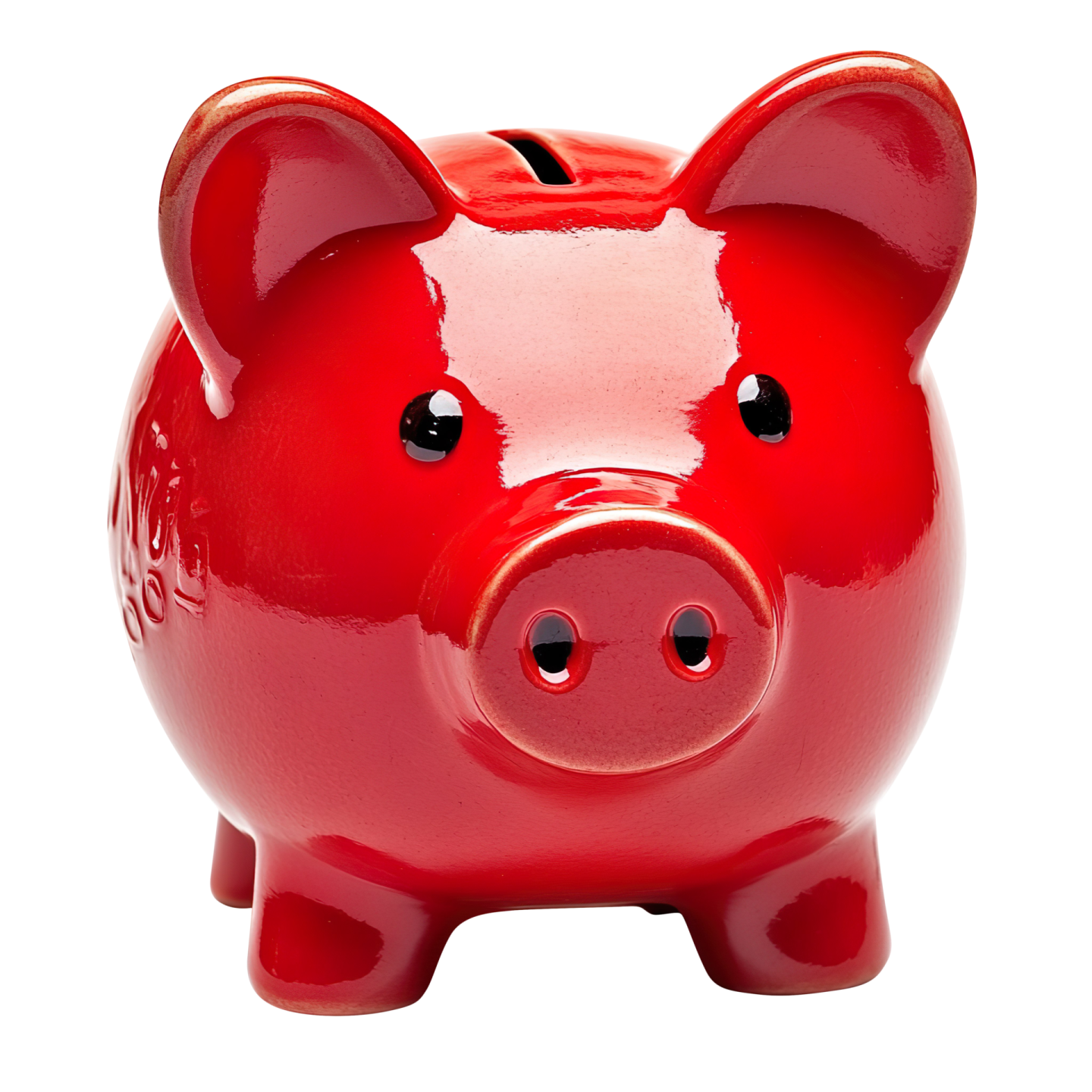 a small red pig