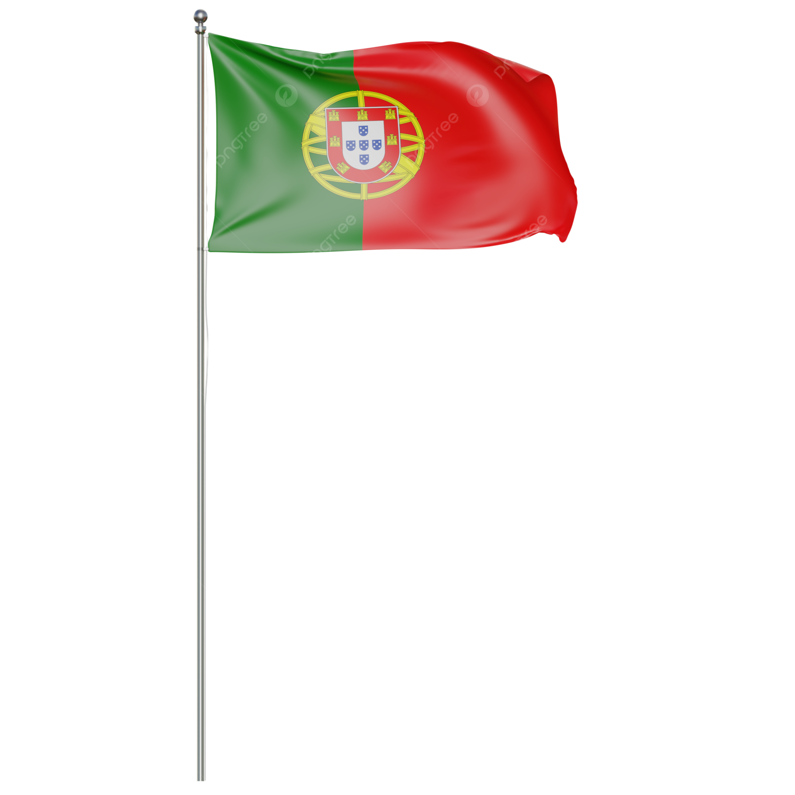 a portugal flag on a white background