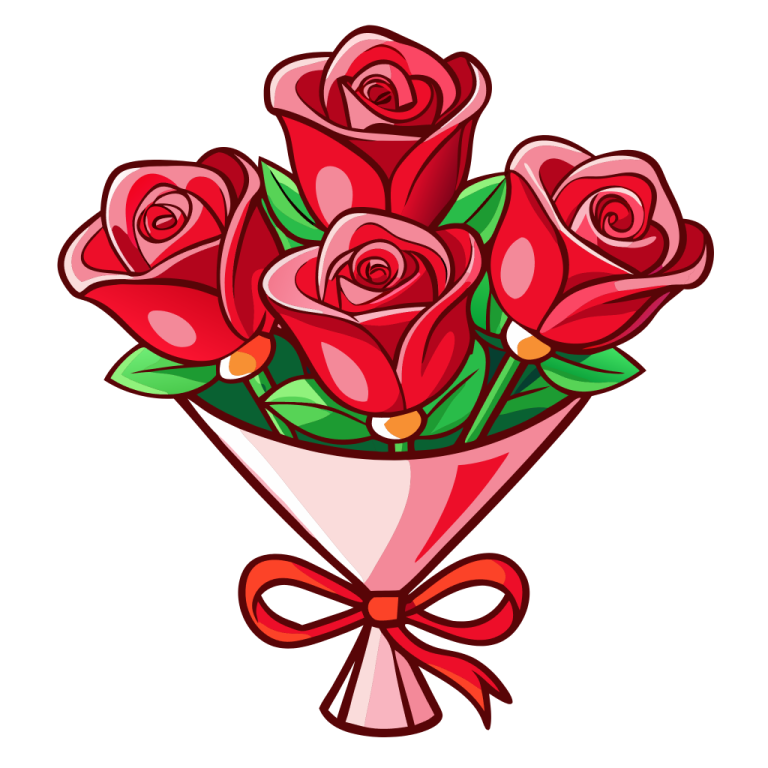a bouquet of red roses with a bow