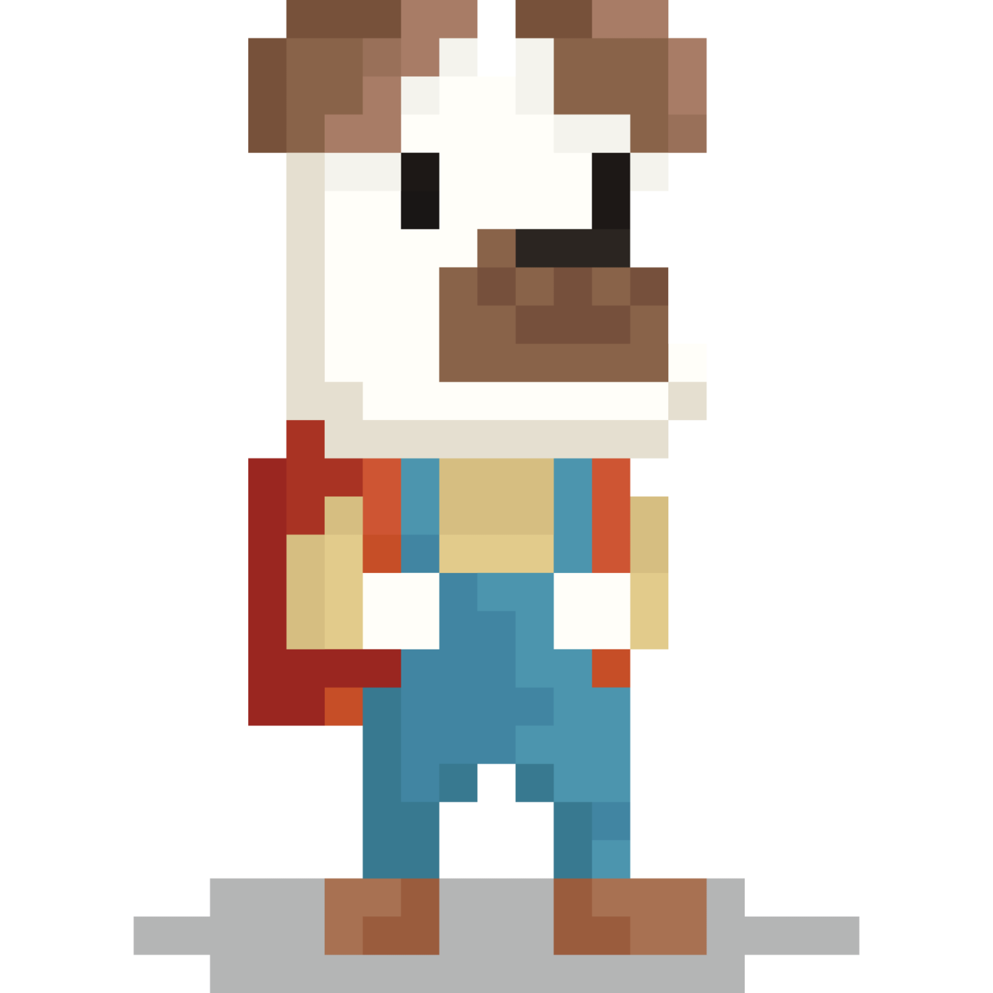 an image of a dog with a backpack