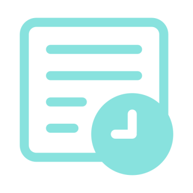 a document with a disk in the middle