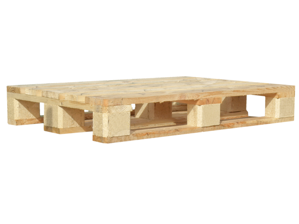 a wooden coffee table on a white background