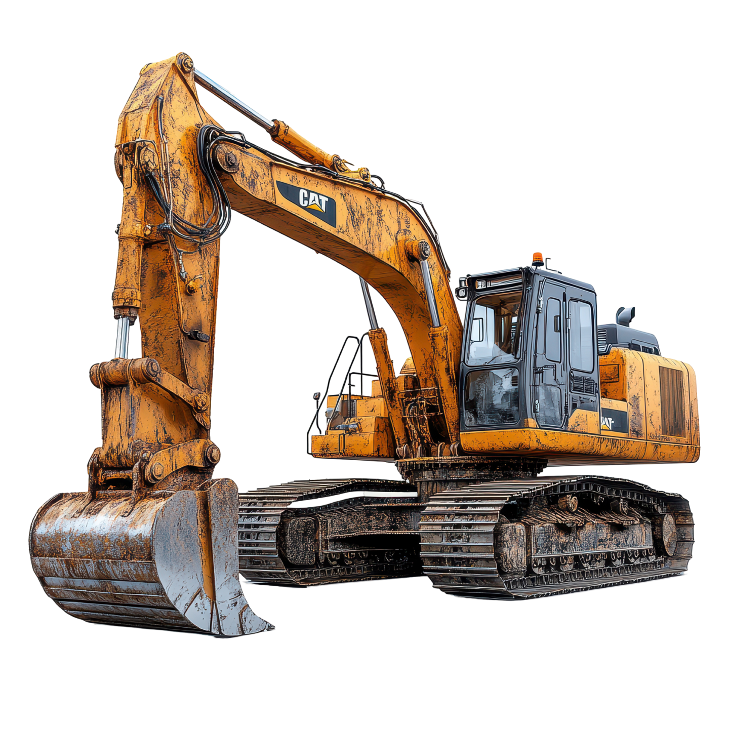 a yellow and black exicator