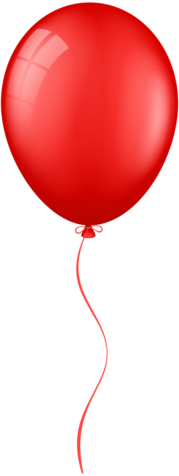 a red balloon on a white background