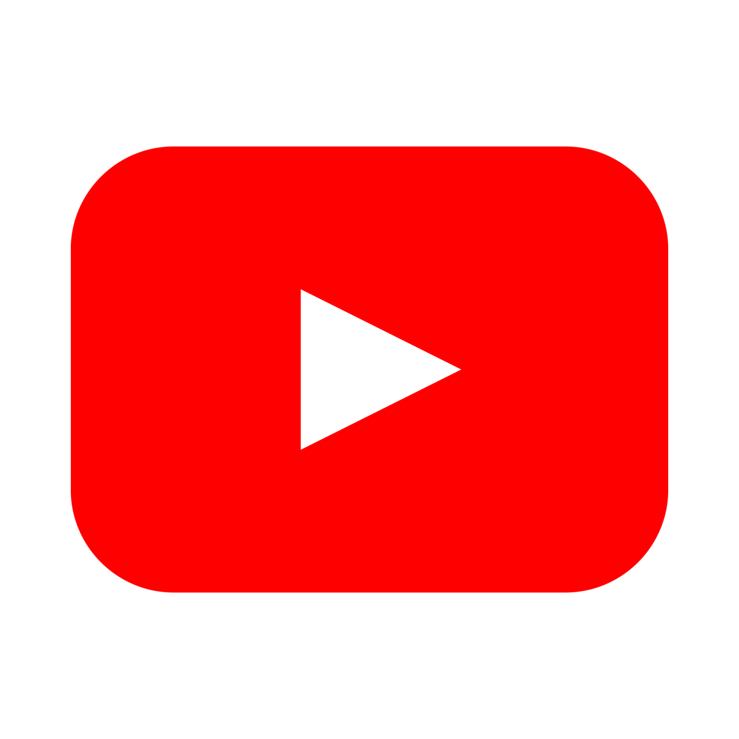 the youtube logo on a white background