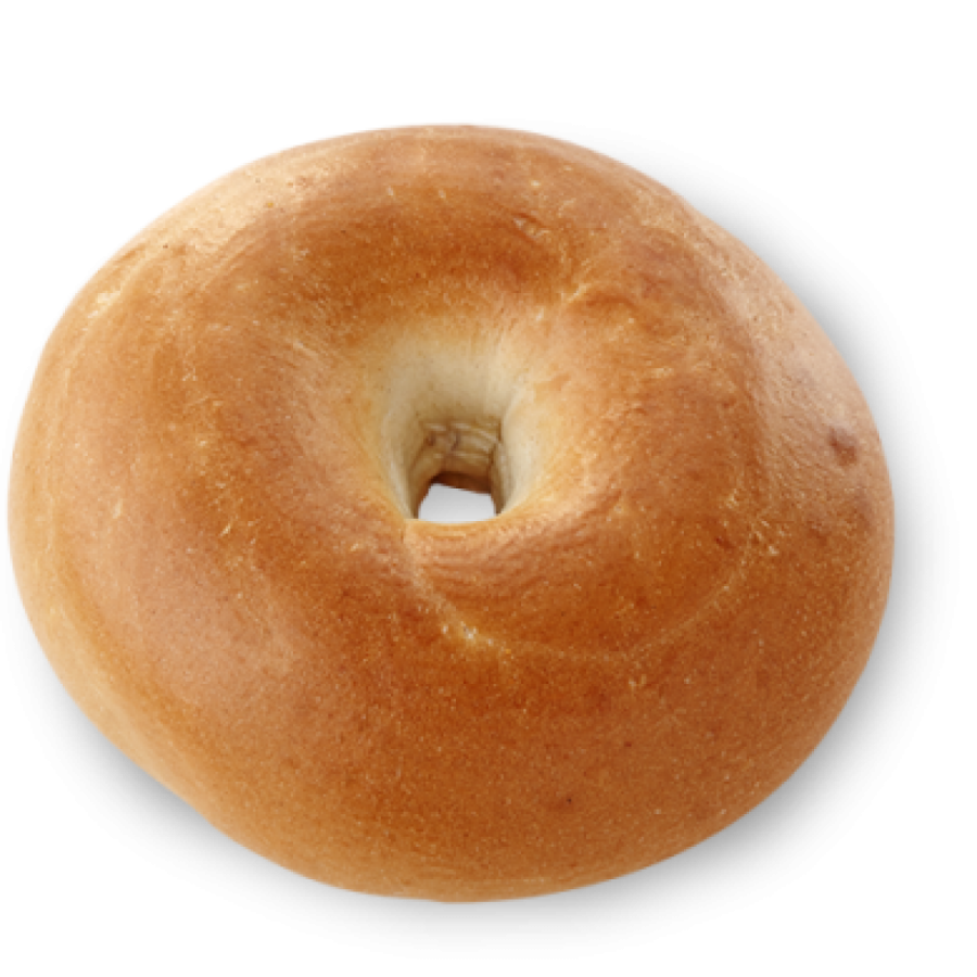 a bagel on a white background