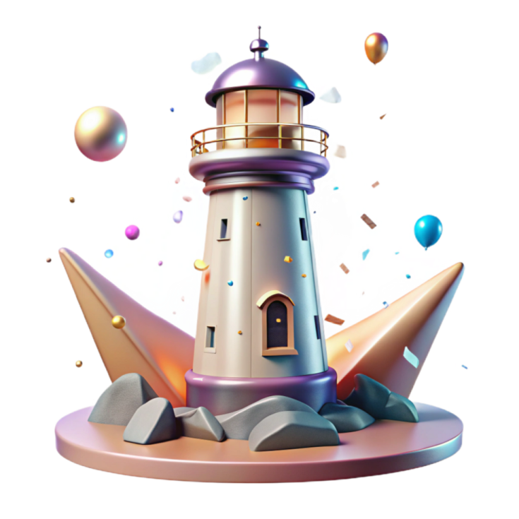 an image of a lighthouse on a white background