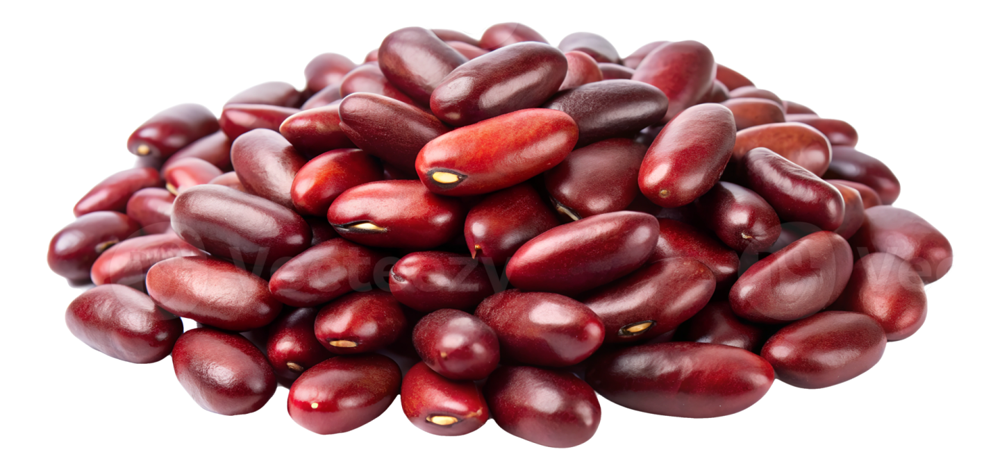 a pile of red beans