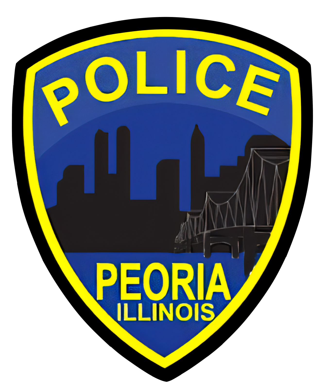 a police badge on a white background