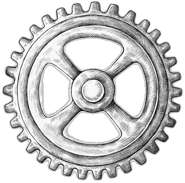 a drawing of a gear wheel