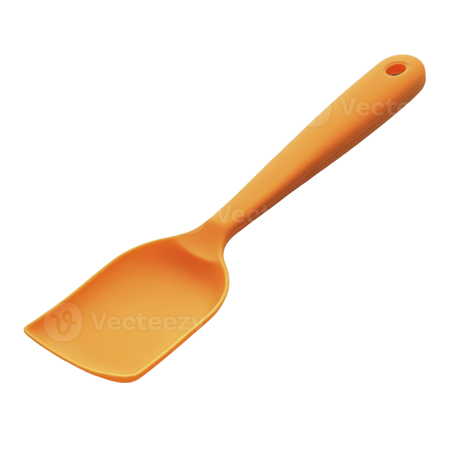 an orange spat on a white background