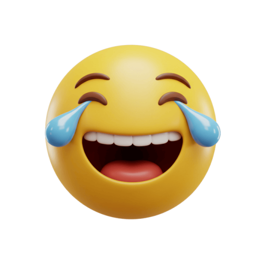 a smiley face with tears on it's eyes