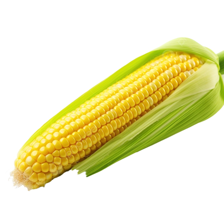 a corn on a white background
