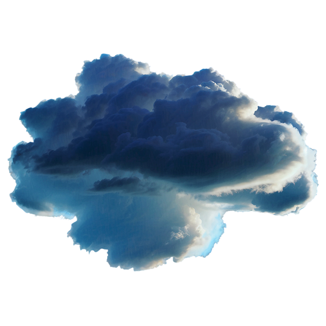a large cloud in the sky
