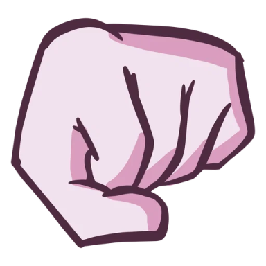 a hand pointing towards the viewer