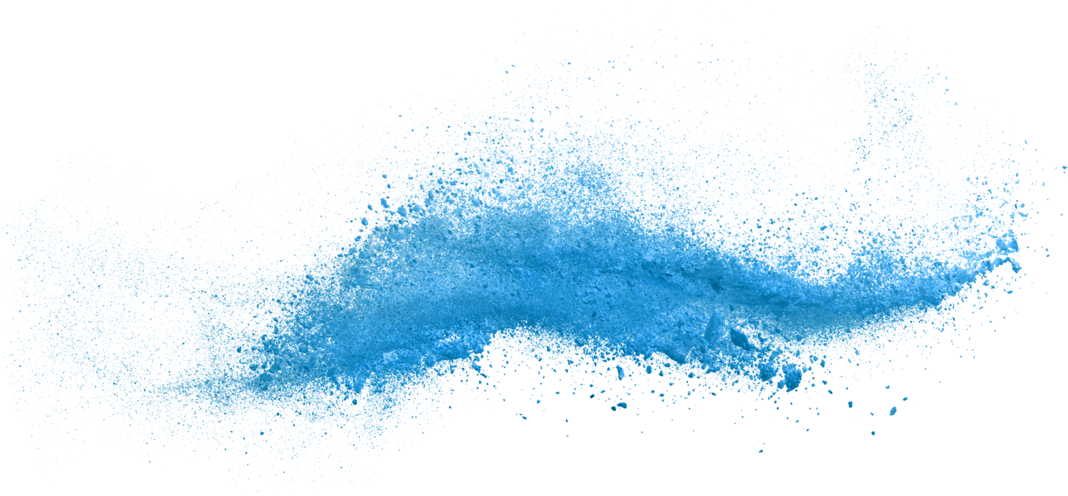 blue ink sp on a white background