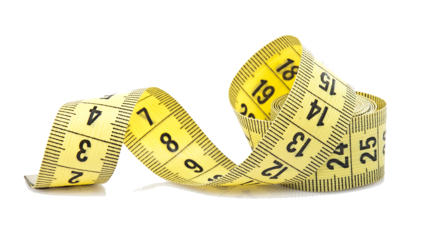 a measuring tape with numbers on it