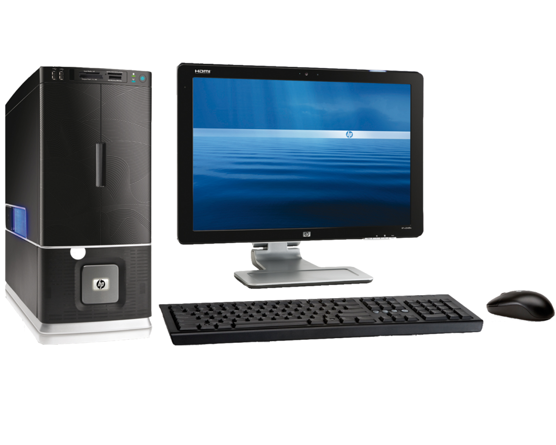 a desktop computer sitting on top of a desk