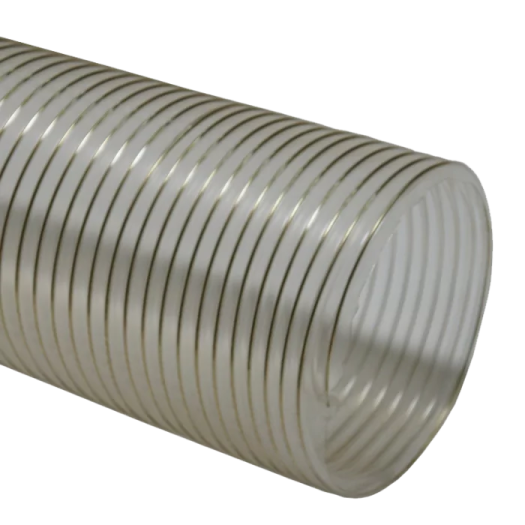 an image of a white corrugated pipe