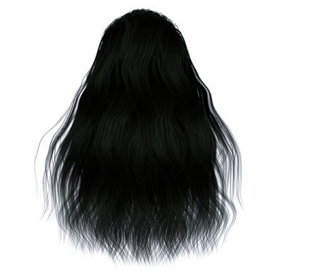 a drawing of a woman's hair