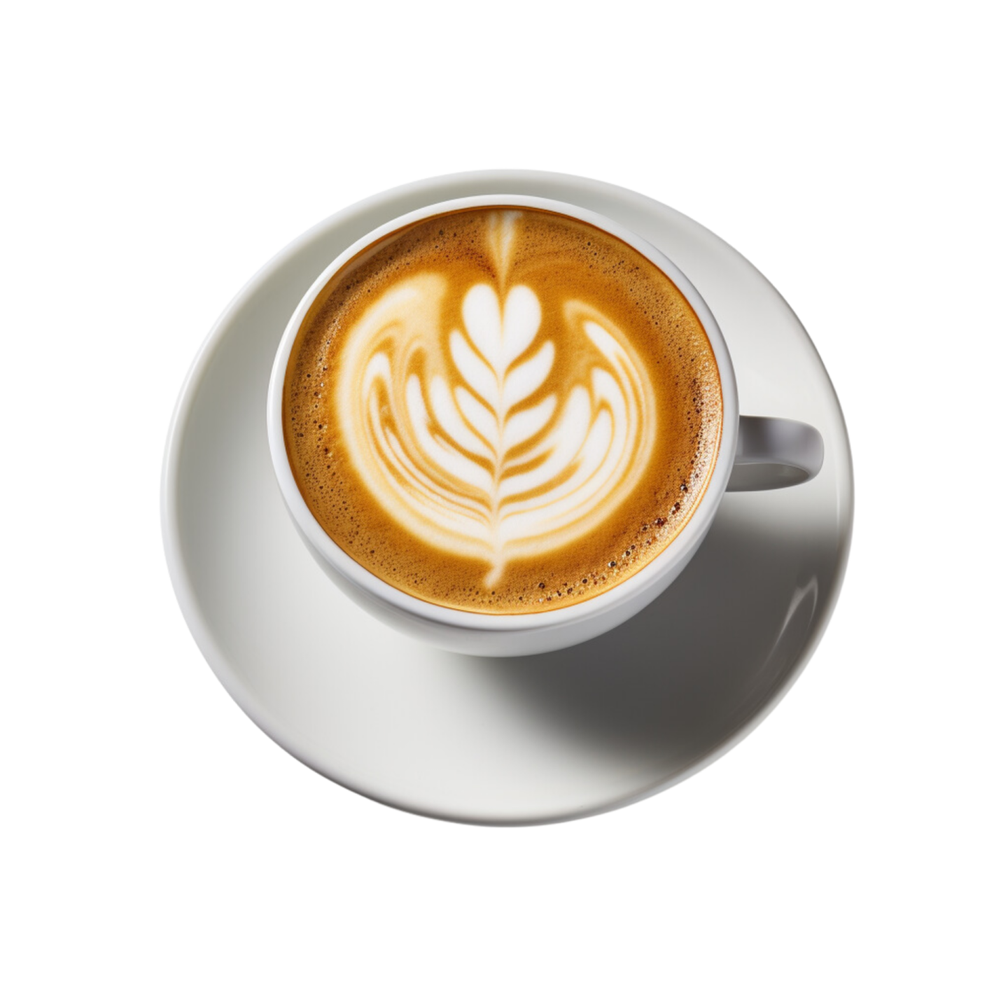 a cup of coffee on a saucer