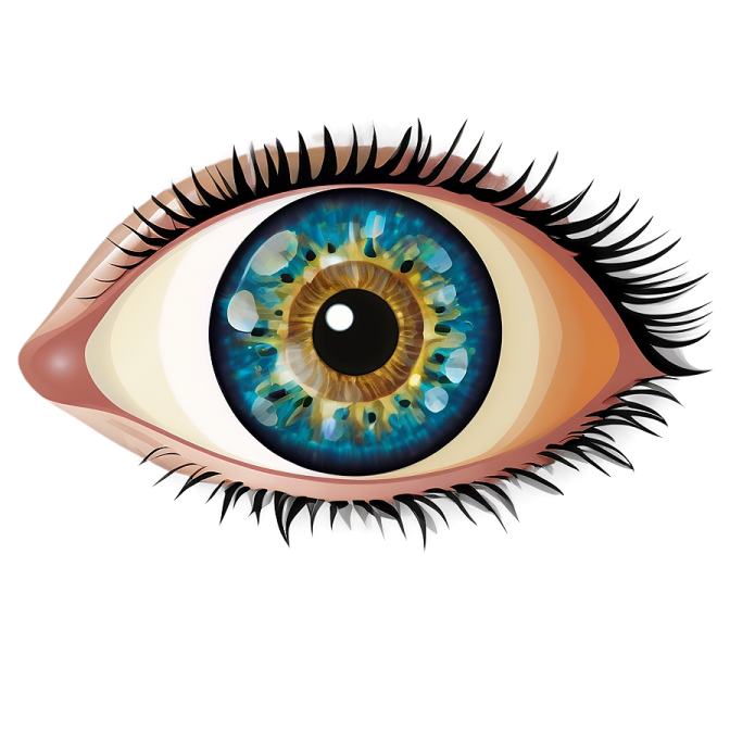 an illustration of a human eye