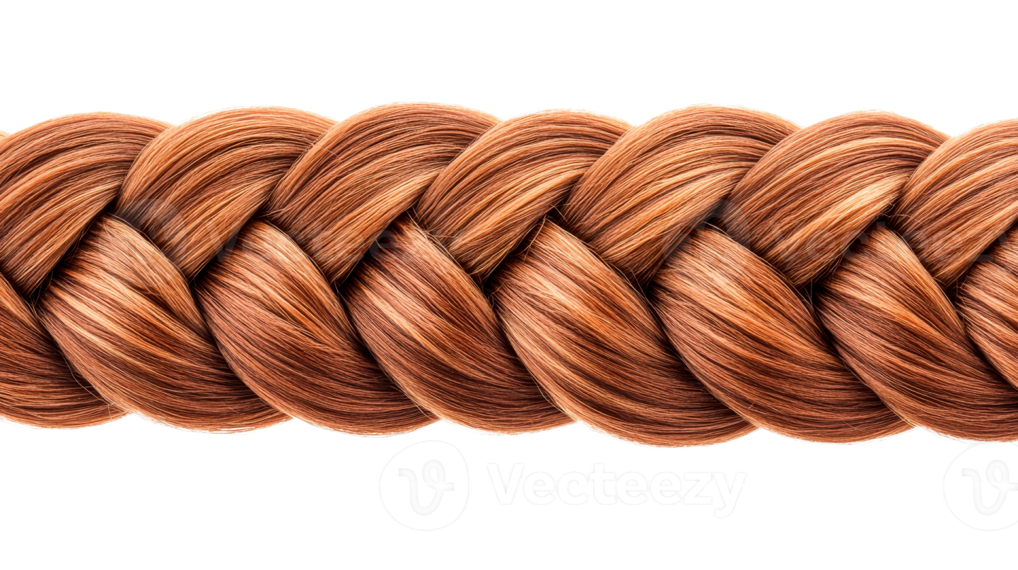 a braid on a white background