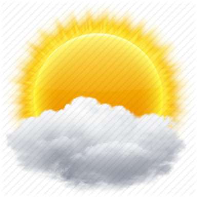 the sun and clouds icon