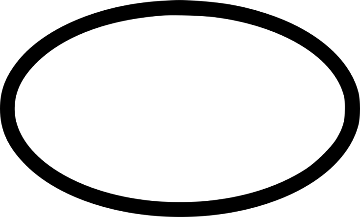 a black circle on a white background