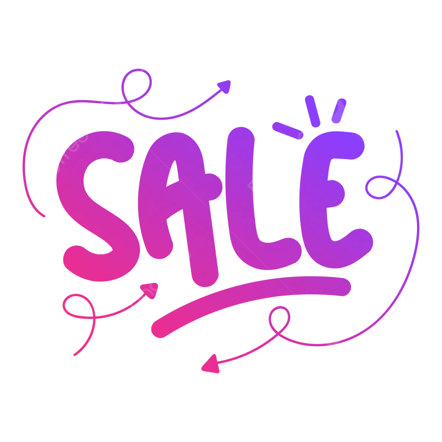 the word sale on a white background