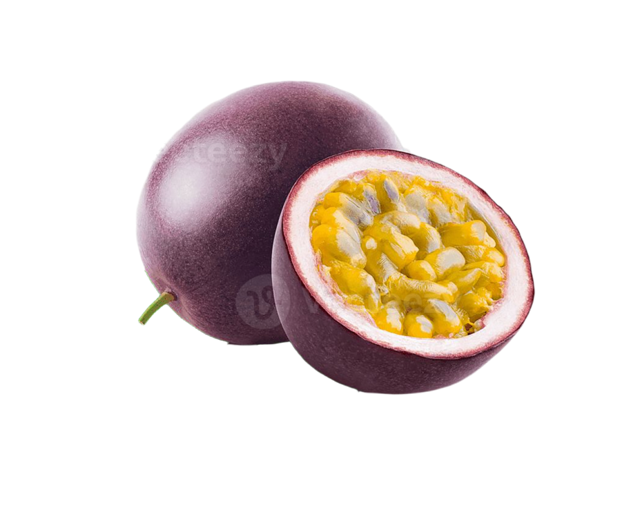 passion fruit on a white background