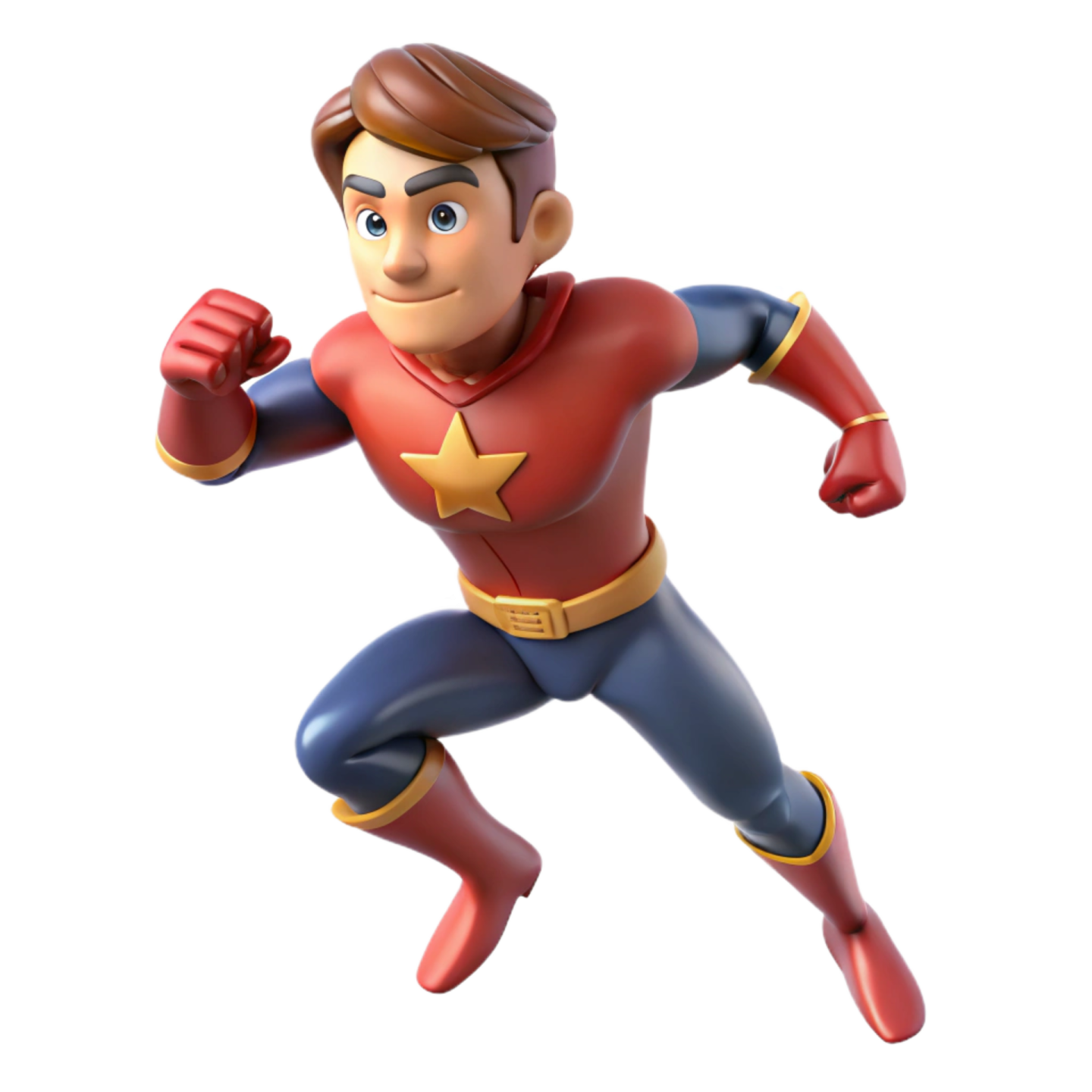 a man in a superhero costume is running
