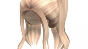 a drawing of a woman with long blonde hair