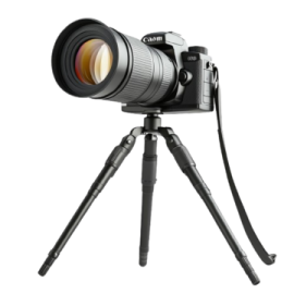 a camera with a tripod on top of it