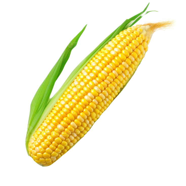 corn on a white background