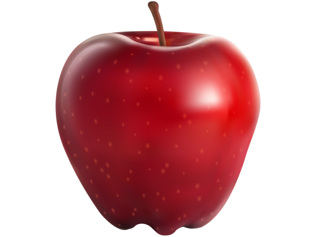 a red apple