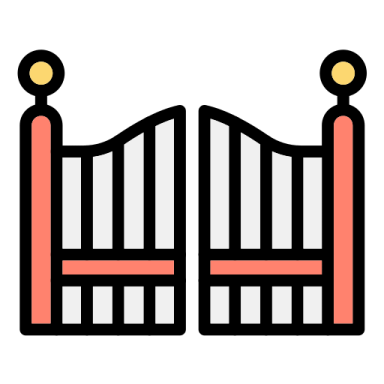 gate icon vector illustration design