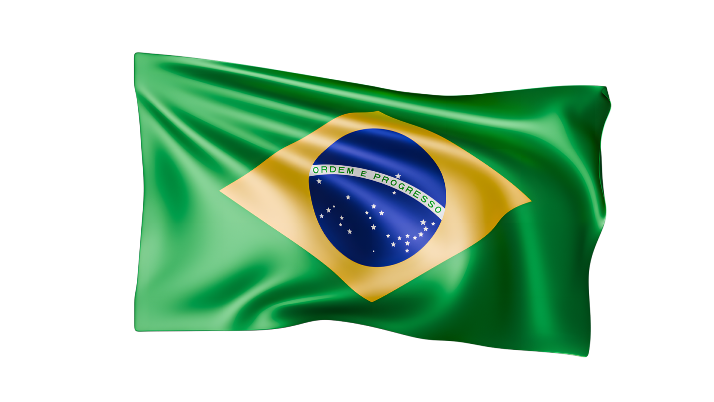 the flag of brazil on a white background