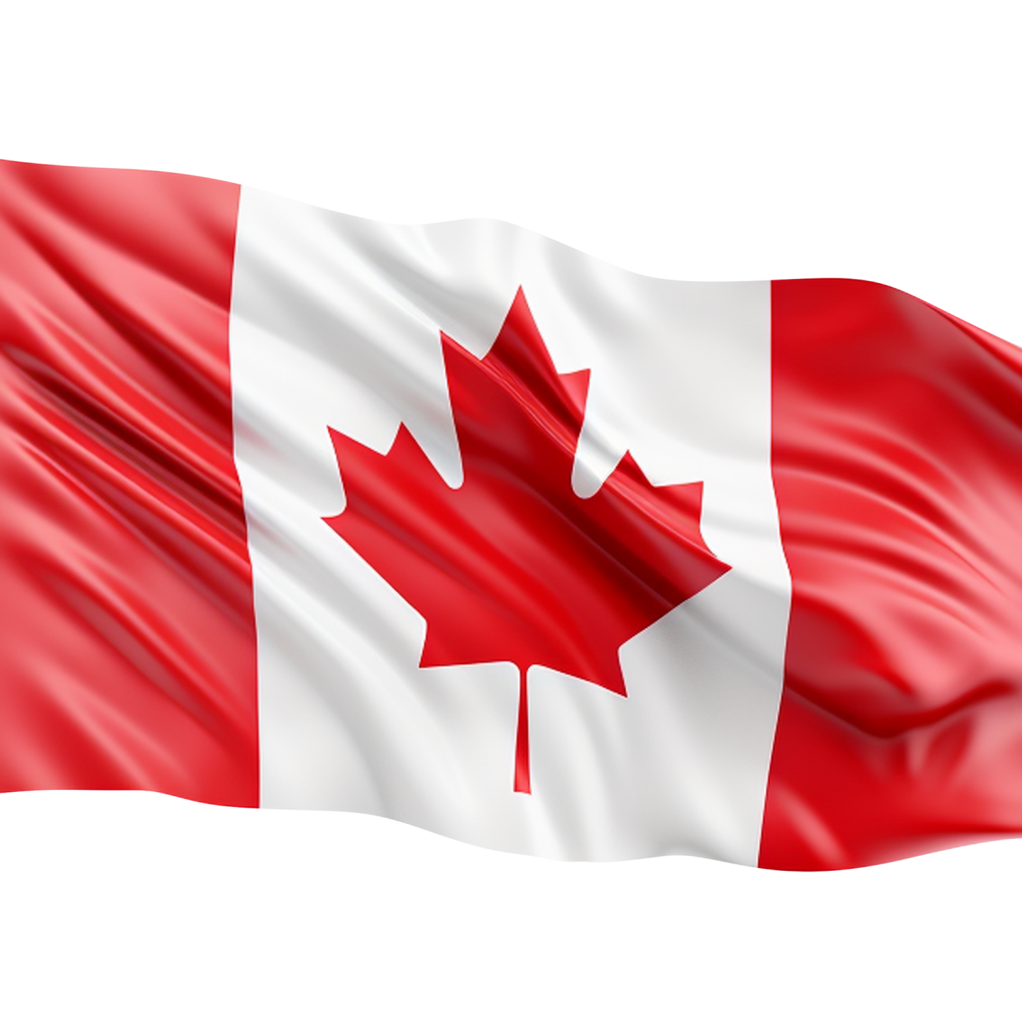 a canadian flag waving in the wind