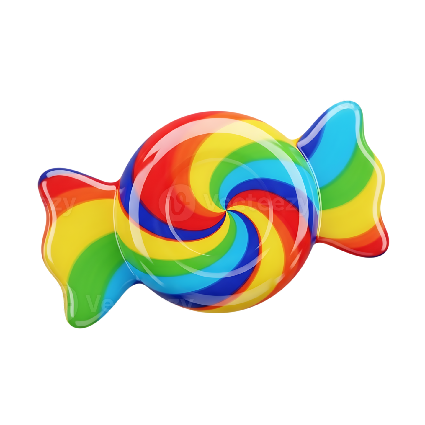 a rainbow colored los on a white background