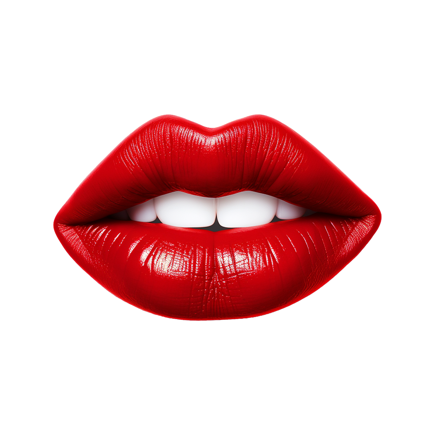 a red lipstick on a white background