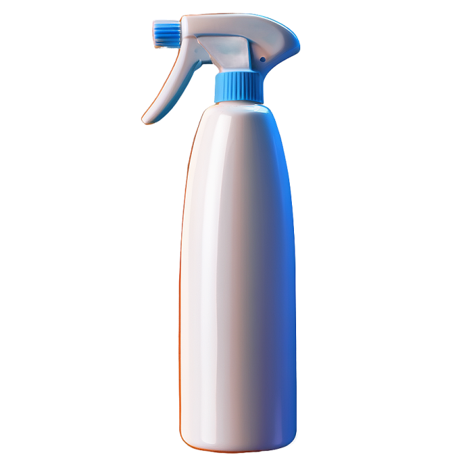 a spray bottle on a white background