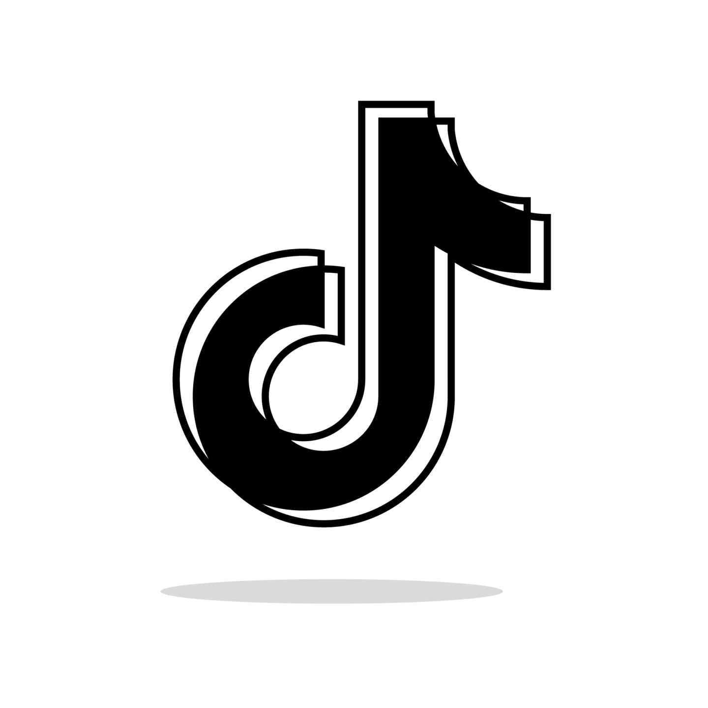 a black and white icon of the letter j