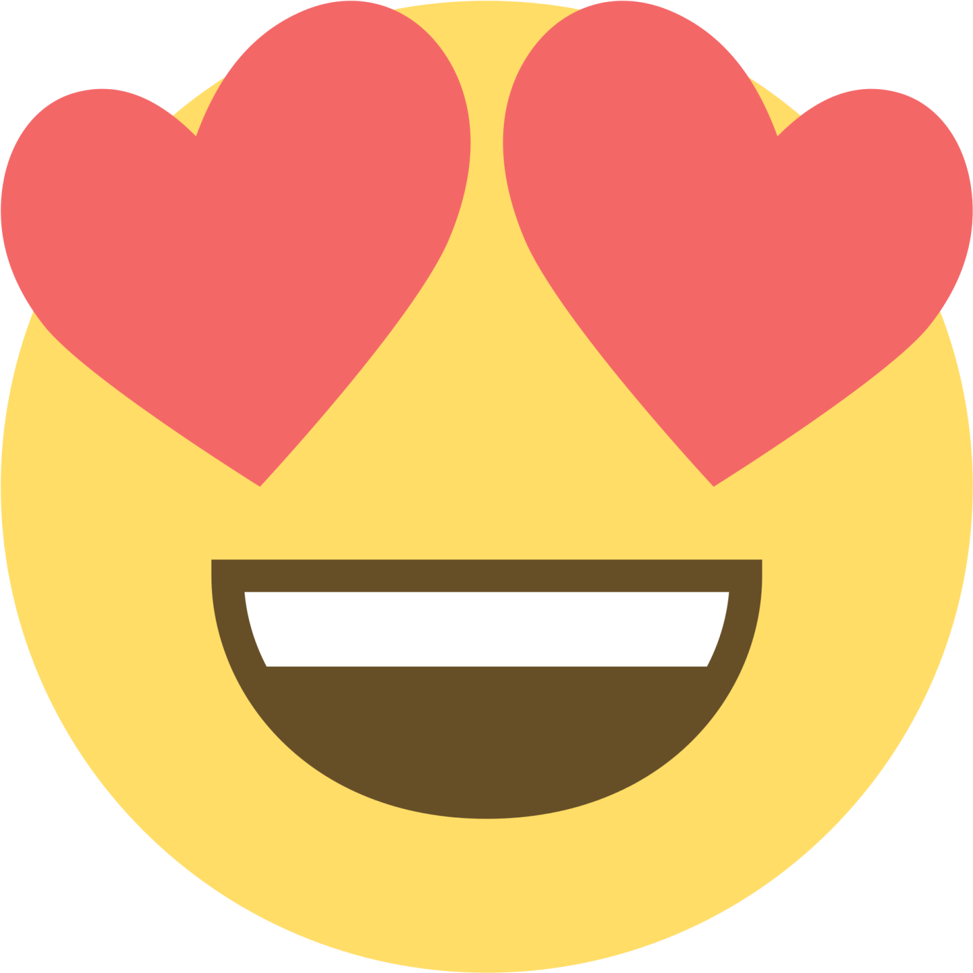 a smiley face with hearts on it
