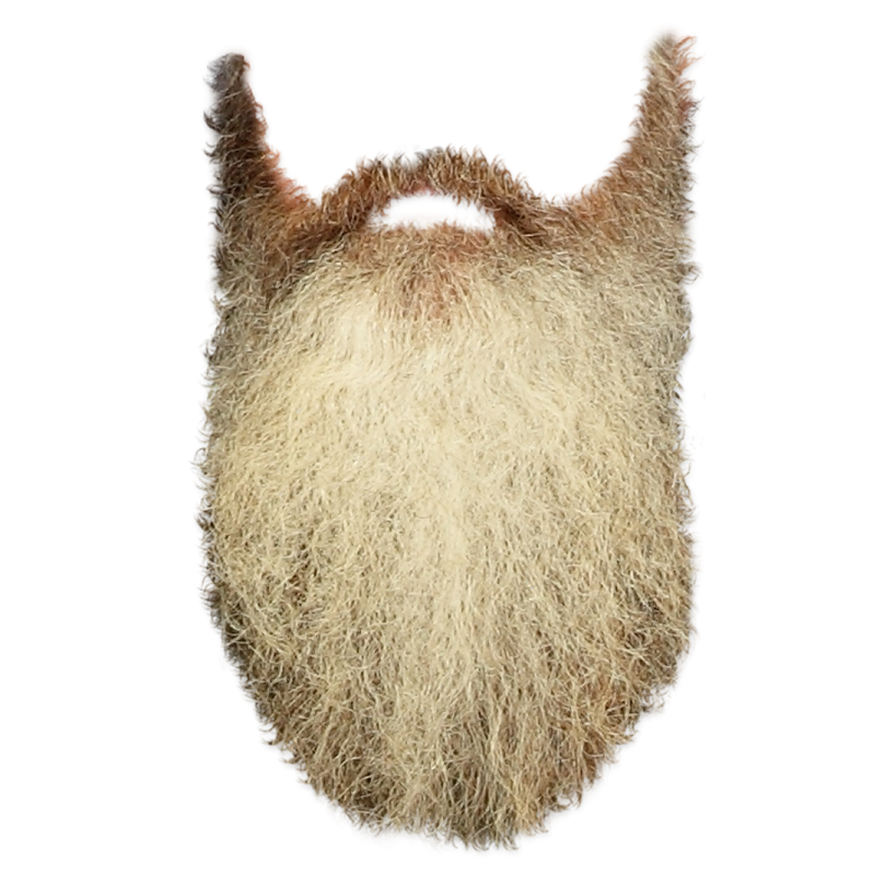 a close up of a beard on a white background