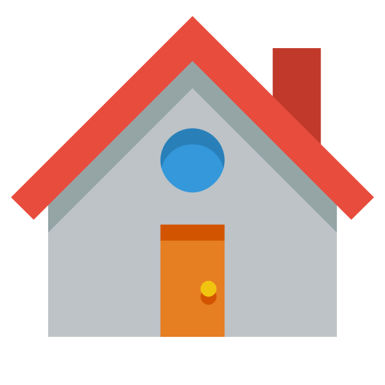 a house with a red roof