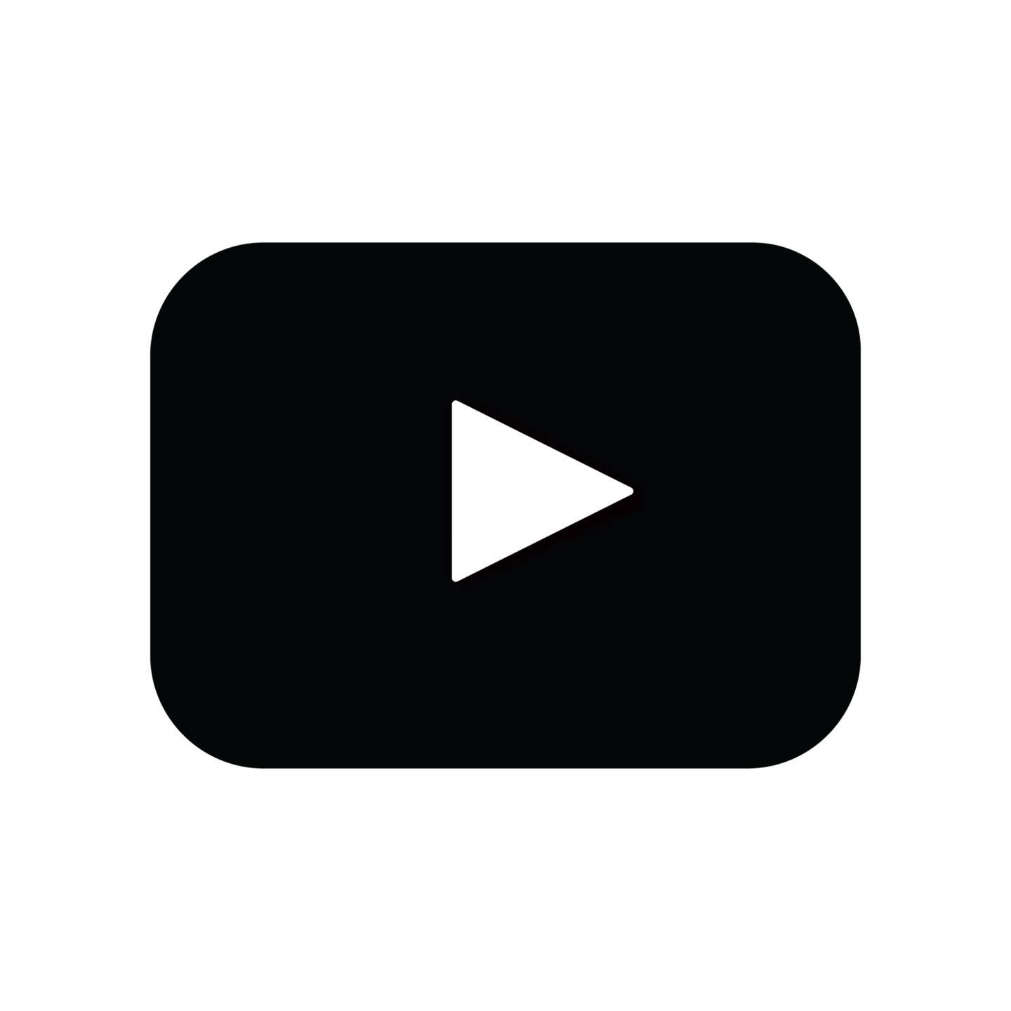a black and white icon of a video player