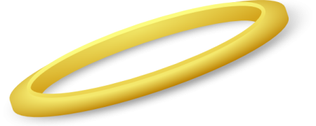 a yellow gold wedding ring